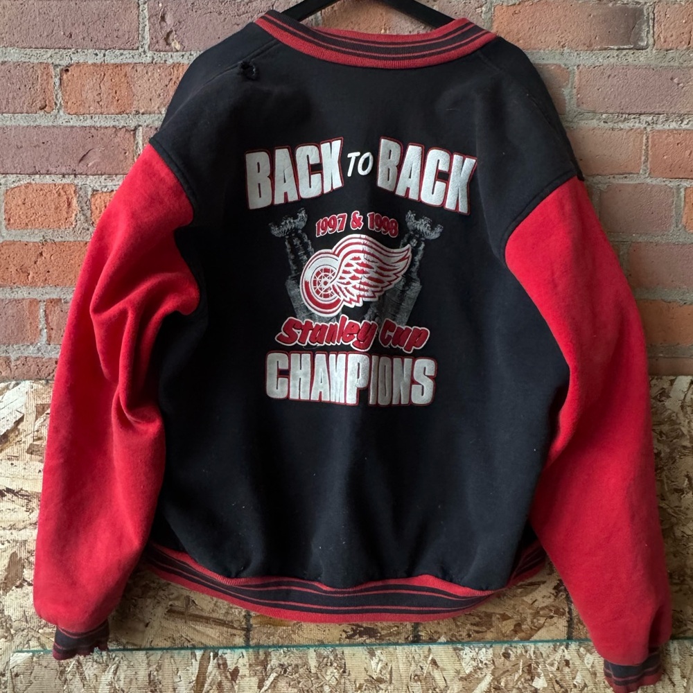 Red and Black Back to Back Champions Jacket